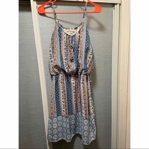 Cute Bohemian Print Summer Dress Extra Large